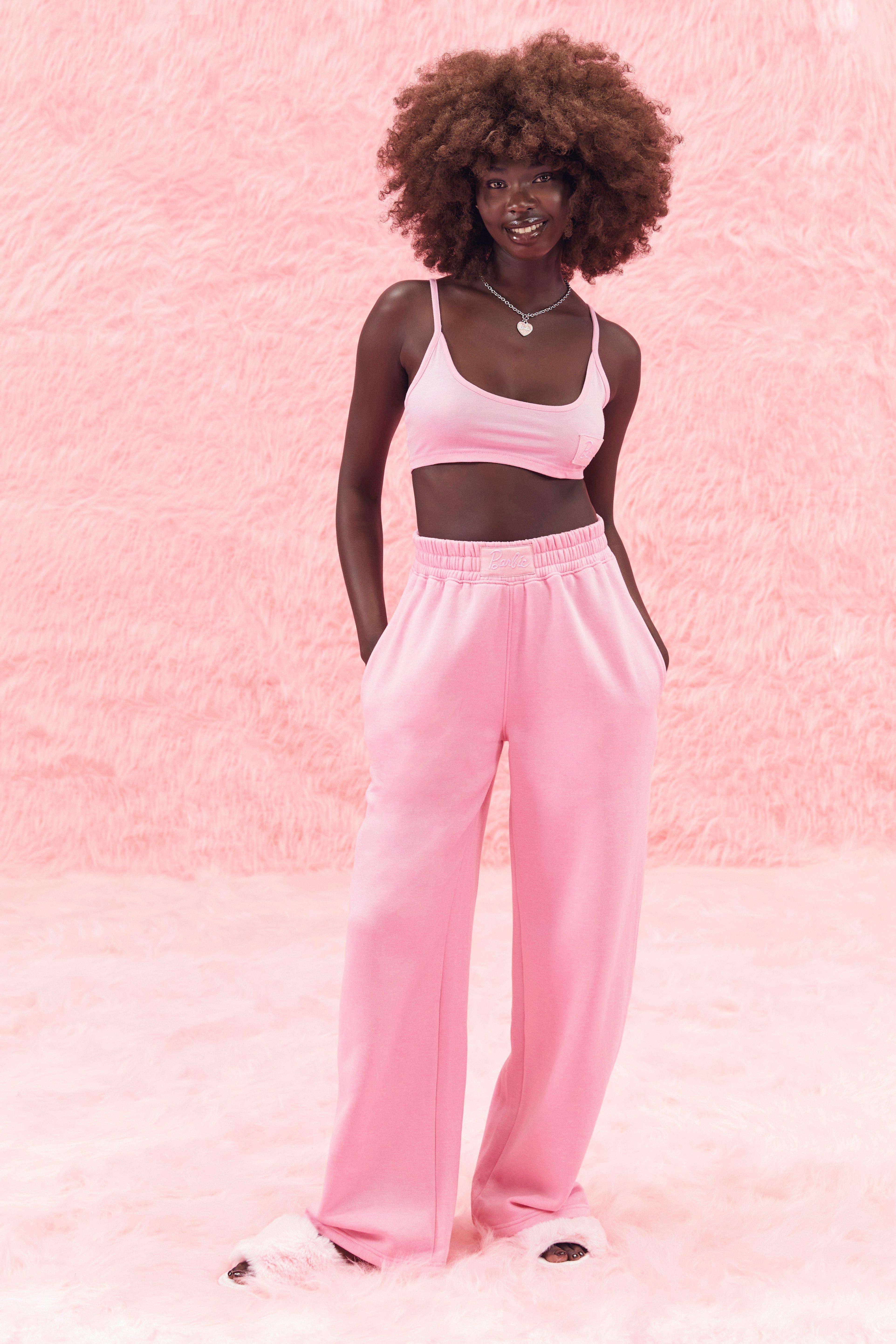 Barbie Label Detail Wide Leg Joggers